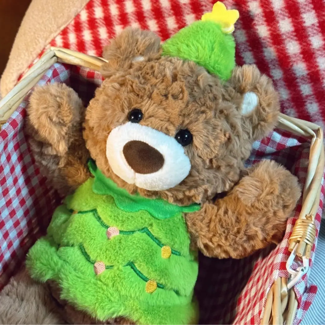 【Holiday Gift】Gifford Bear Series Holiday Tree Sitting Position Plush Doll for Holiday Decor Collection Gift-Giving,Holiday & Holiday Haul Festive Decoration