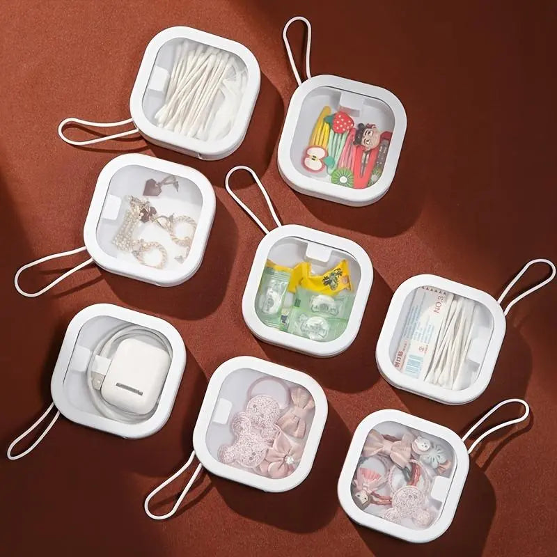 Mini Storage Box, 1 Count Portable Jewelry Storage Box, Multi-Function Storage Box for Jewelry, Hair Accessories, Small Items
