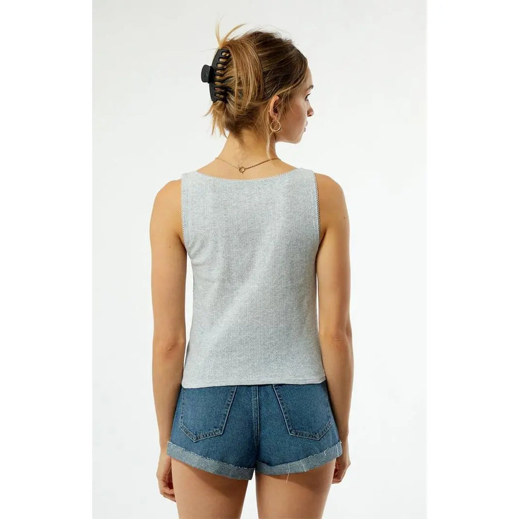 Your Favorite Women'S Chiara Pointelle Tank Top