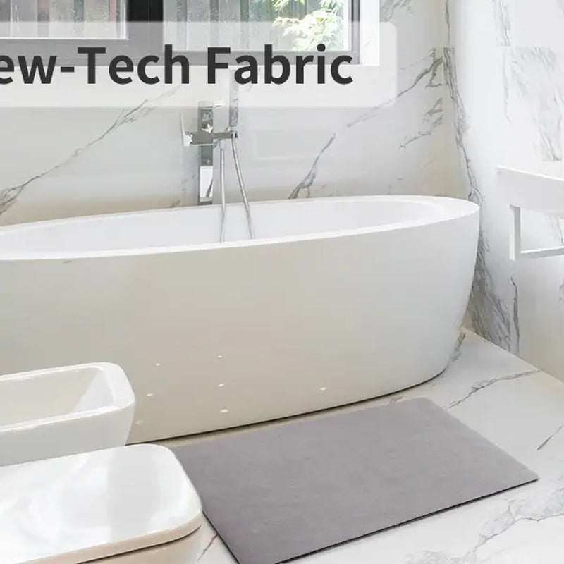 KGKTU Bath Mat Rug-Rubber Non Slip Quick Dry Super Absorbent Thin Bathroom Rugs Fit under Door-Washable Bathroom Floor Mats-Shower Rug for in Front of Bathtub Shower Room Sink