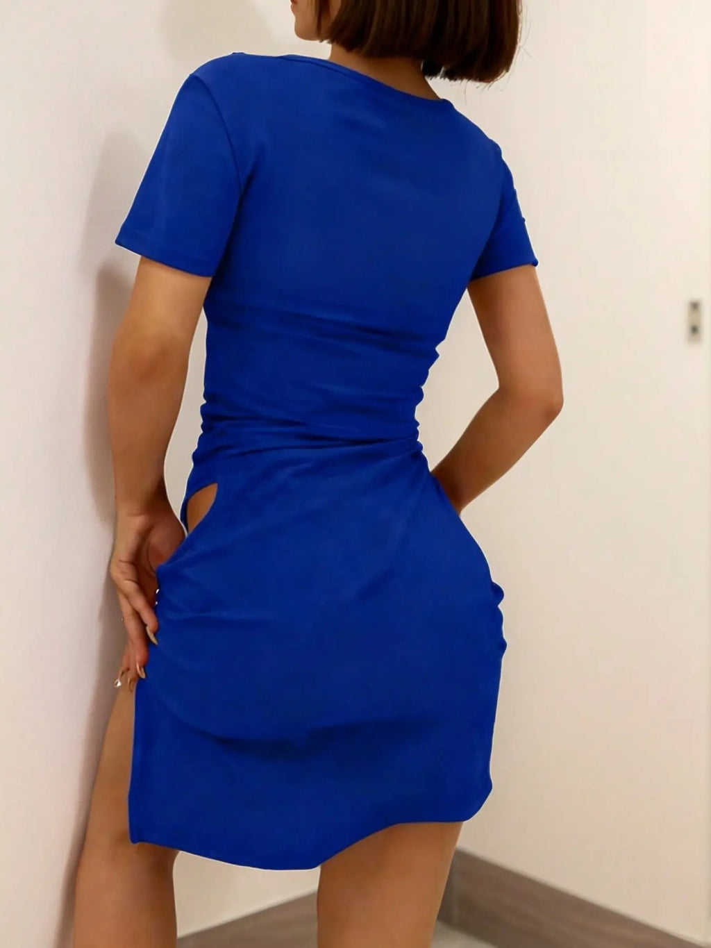 Plus Size Women'S Sexy High Slit Dress, Elegant Party Gown, Comfortable Fit, Perfect for Special Occasions, Stylish and Trendy Design