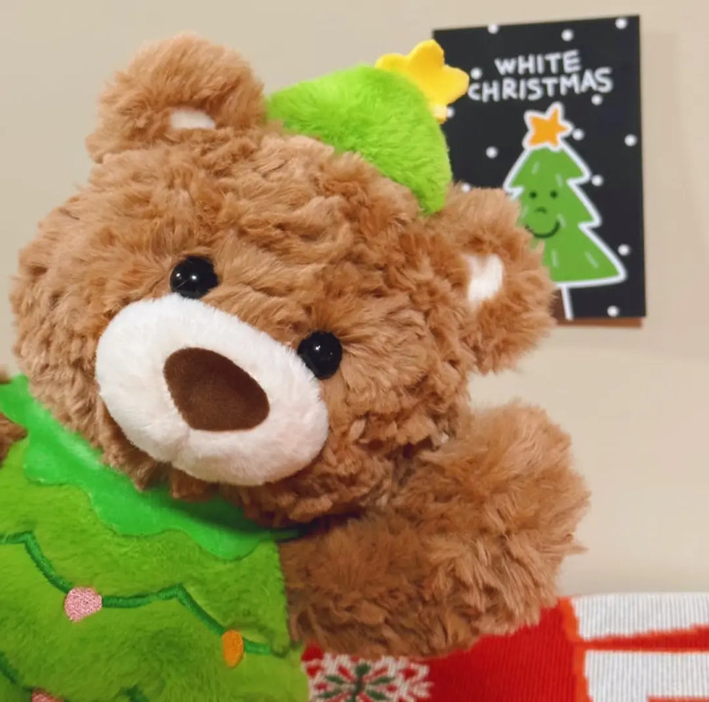 【Holiday Gift】Gifford Bear Series Holiday Tree Sitting Position Plush Doll for Holiday Decor Collection Gift-Giving,Holiday & Holiday Haul Festive Decoration