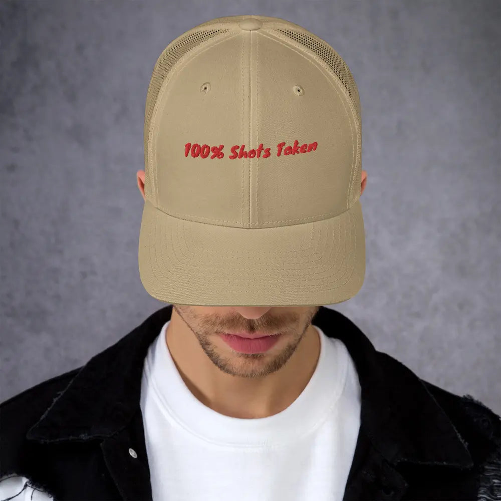 100% Shots Taken Trucker Cap