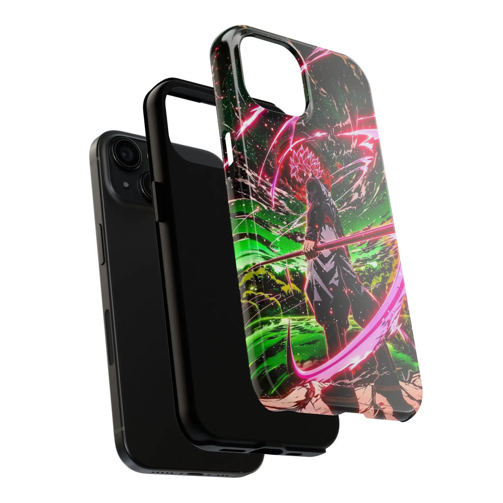 Saiyan Warrior Anime Phone Case – Super Power Fighter Protective Cover for Iphone & Samsung