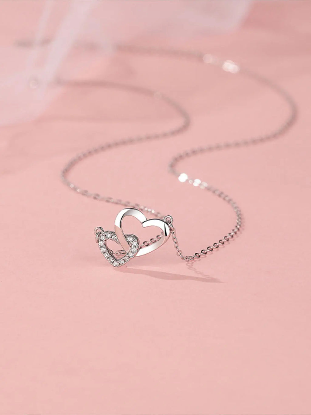 S999 Sterling Silver Heart Shaped Pendant Necklace with Box, Artificial Zircon Decor Necklace for Women, Elegant Jewelry for Party, Daily Decor, Exquisite Jewelry for Birthday Gift