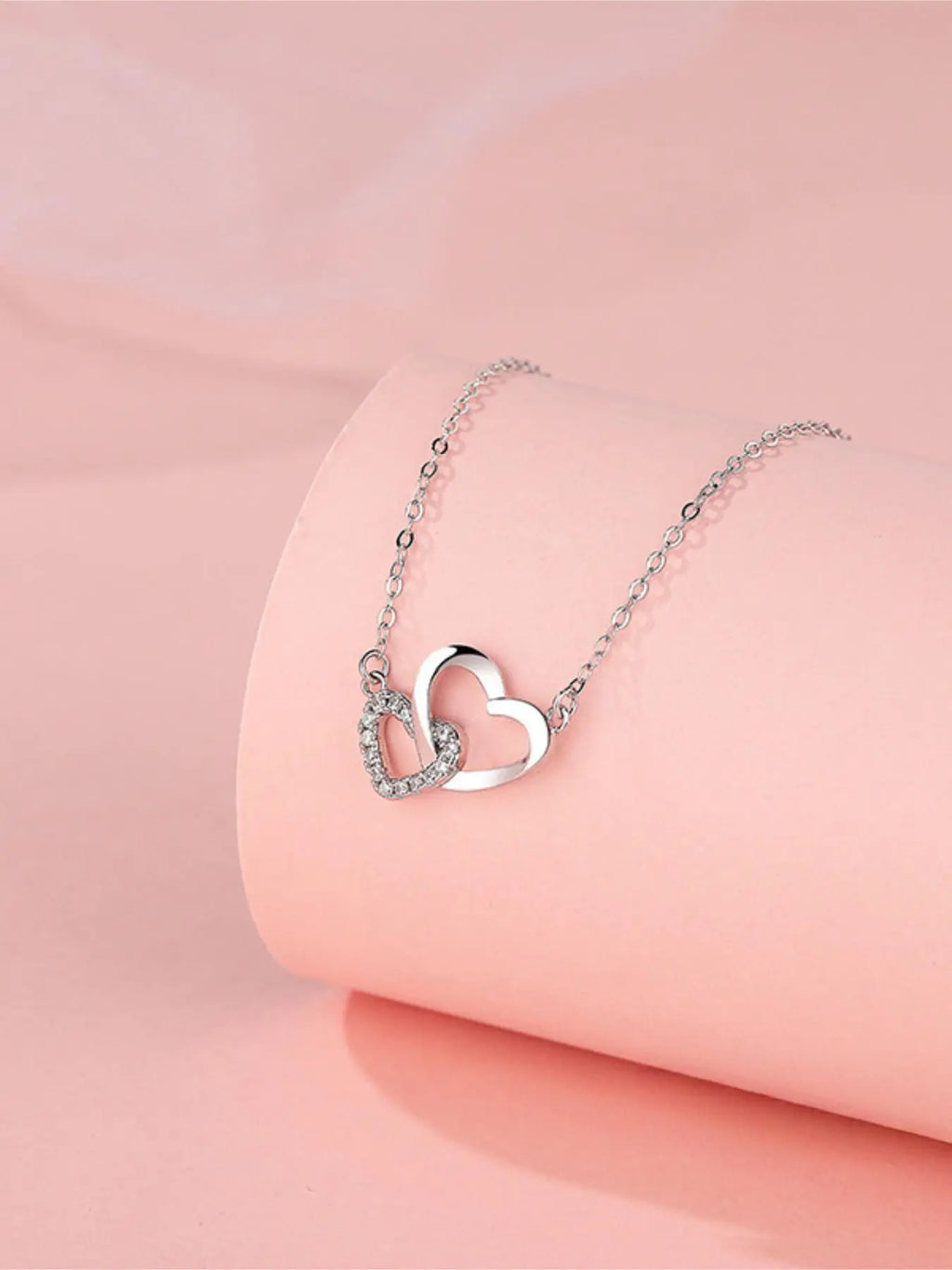 S999 Sterling Silver Heart Shaped Pendant Necklace with Box, Artificial Zircon Decor Necklace for Women, Elegant Jewelry for Party, Daily Decor, Exquisite Jewelry for Birthday Gift