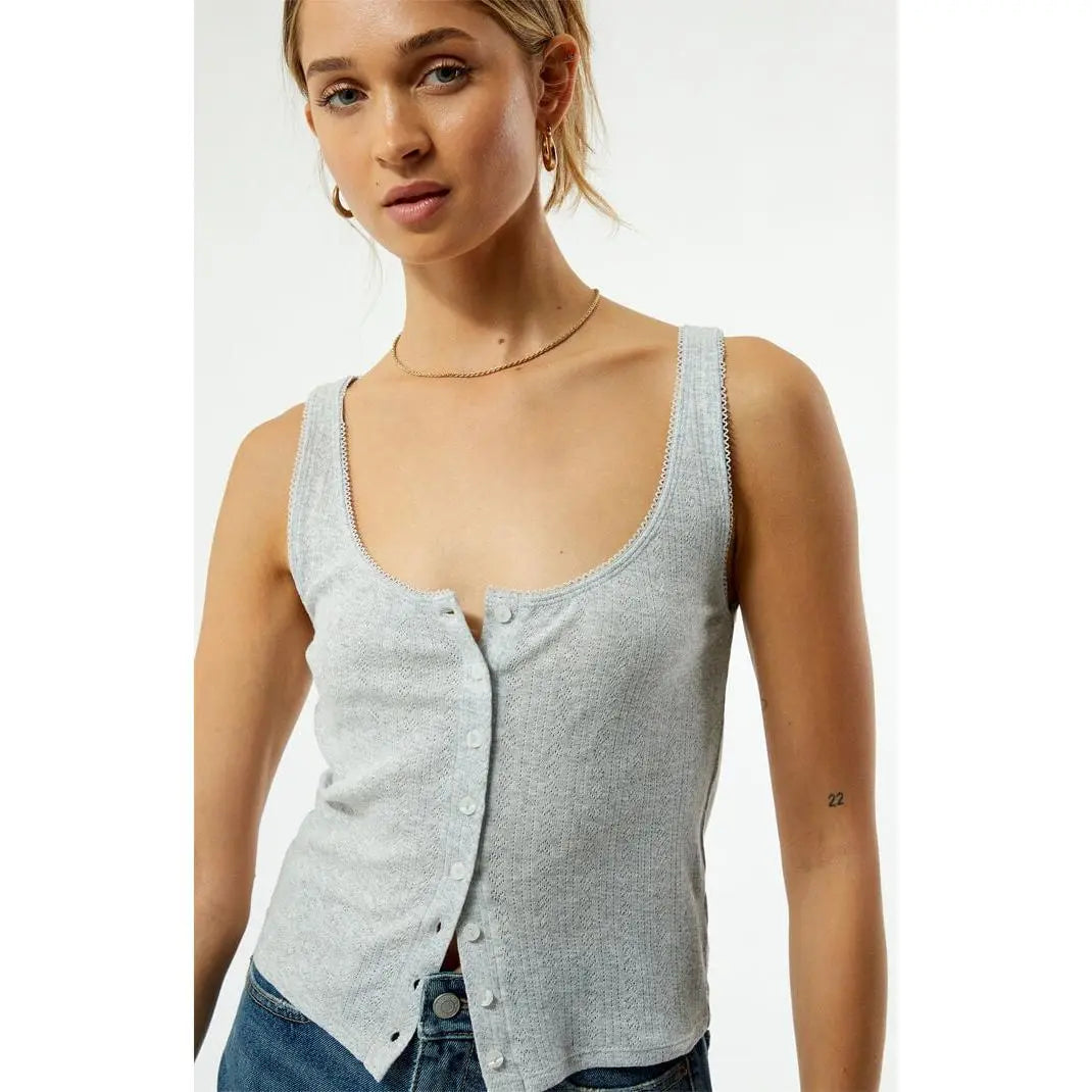 Your Favorite Women'S Chiara Pointelle Tank Top