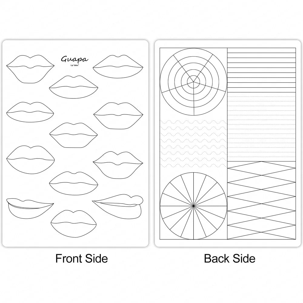 New Hair Stroke Pattern Practice Pad Double Sided Best Nano Brows Silicone Practice Skin For Permanent Makeup Basic Hair Stroke