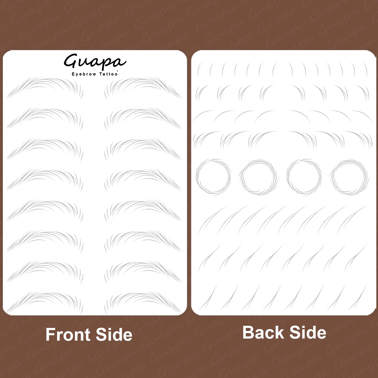 New Hair Stroke Pattern Practice Pad Double Sided Best Nano Brows Silicone Practice Skin For Permanent Makeup Basic Hair Stroke