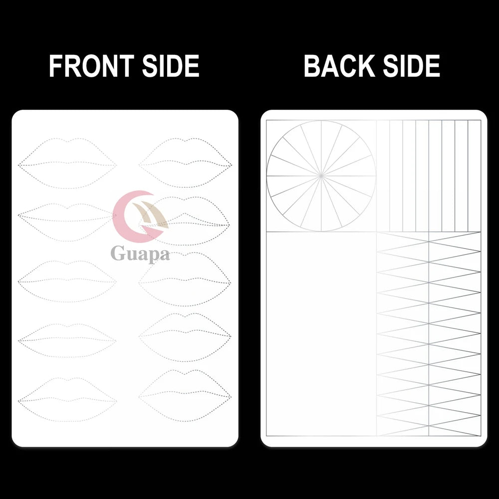 New Hair Stroke Pattern Practice Pad Double Sided Best Nano Brows Silicone Practice Skin For Permanent Makeup Basic Hair Stroke