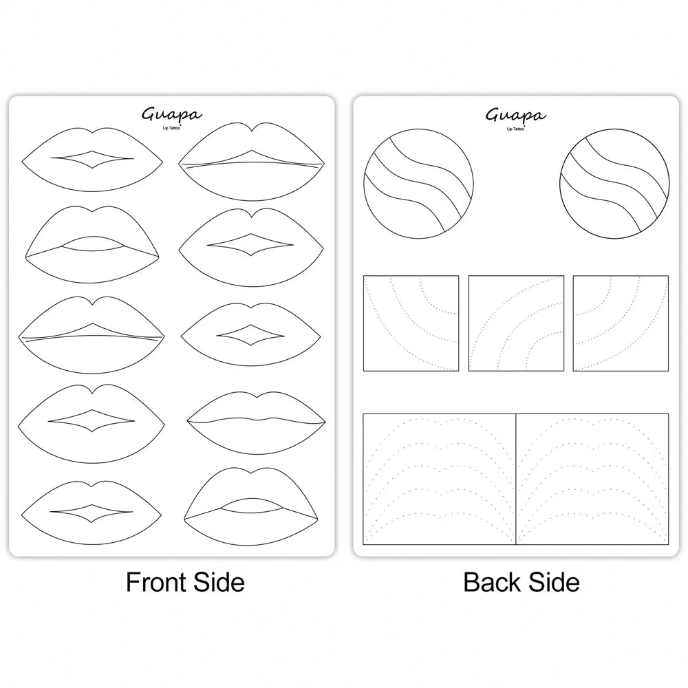 New Hair Stroke Pattern Practice Pad Double Sided Best Nano Brows Silicone Practice Skin For Permanent Makeup Basic Hair Stroke