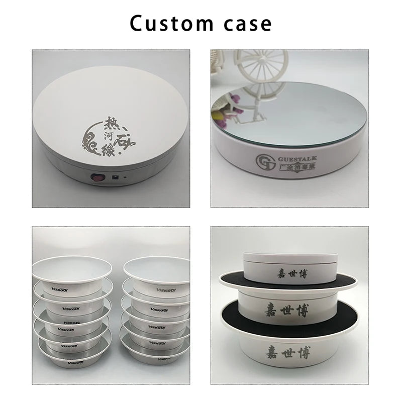 22cm Modern ABS Material Motorized Photograph Rotating Stand 360-Degree Multi-Angle Display with Remote Control for Promotions