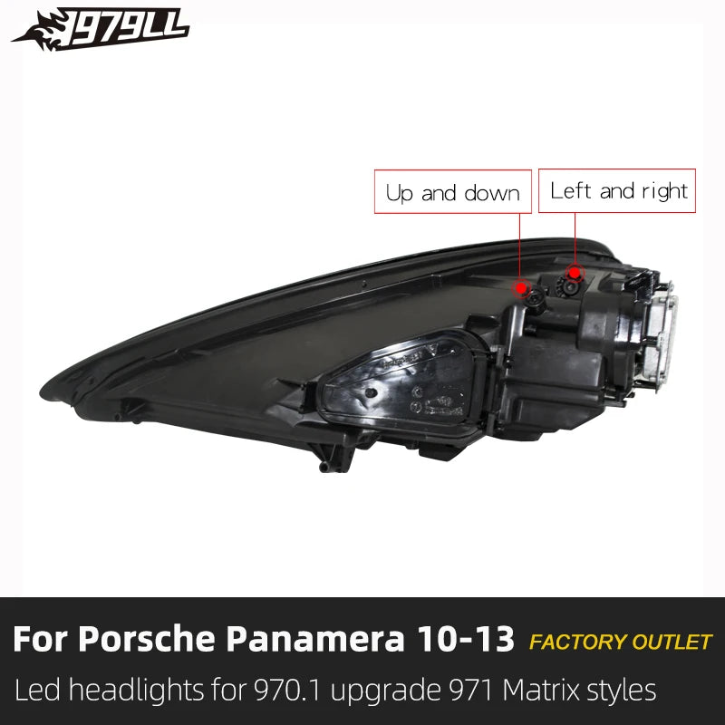 [1979ll] Plug and Play 2009 2011 2010 2013 970 Car Lights Upgrade to 2023 PDLS Led Headlights for Porsche Panamera S 970 970.1