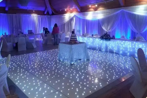 Wedding Decorative Acrylic Platform White Leds Starry Effect Floor Tiles LED Starlit Twinkle Dance Floor