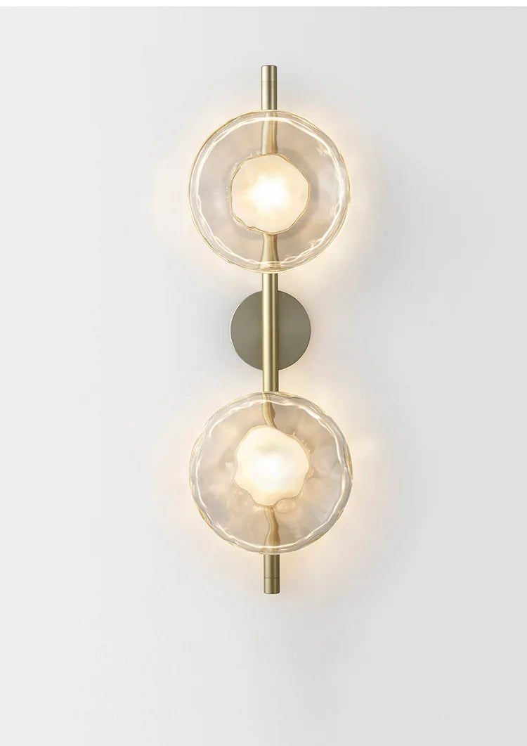 Nordic Modern Style Postmodern Background Wall Lamp LED Light Glass Hotel Art for Bedroom Bedside Staircase Corridor Bar