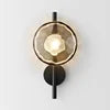 Nordic Modern Style Postmodern Background Wall Lamp LED Light Glass Hotel Art for Bedroom Bedside Staircase Corridor Bar