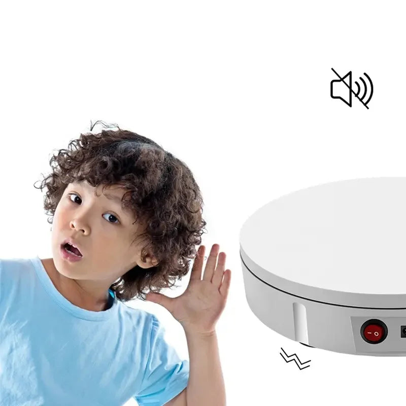22cm Modern ABS Material Motorized Photograph Rotating Stand 360-Degree Multi-Angle Display with Remote Control for Promotions