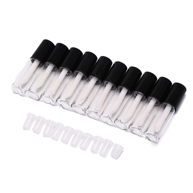 10pcs/lot DIY Lip Balm Tube Container With Cap Empty Lipstick Bottle Lipgloss Tube Cosmetic Sample Container