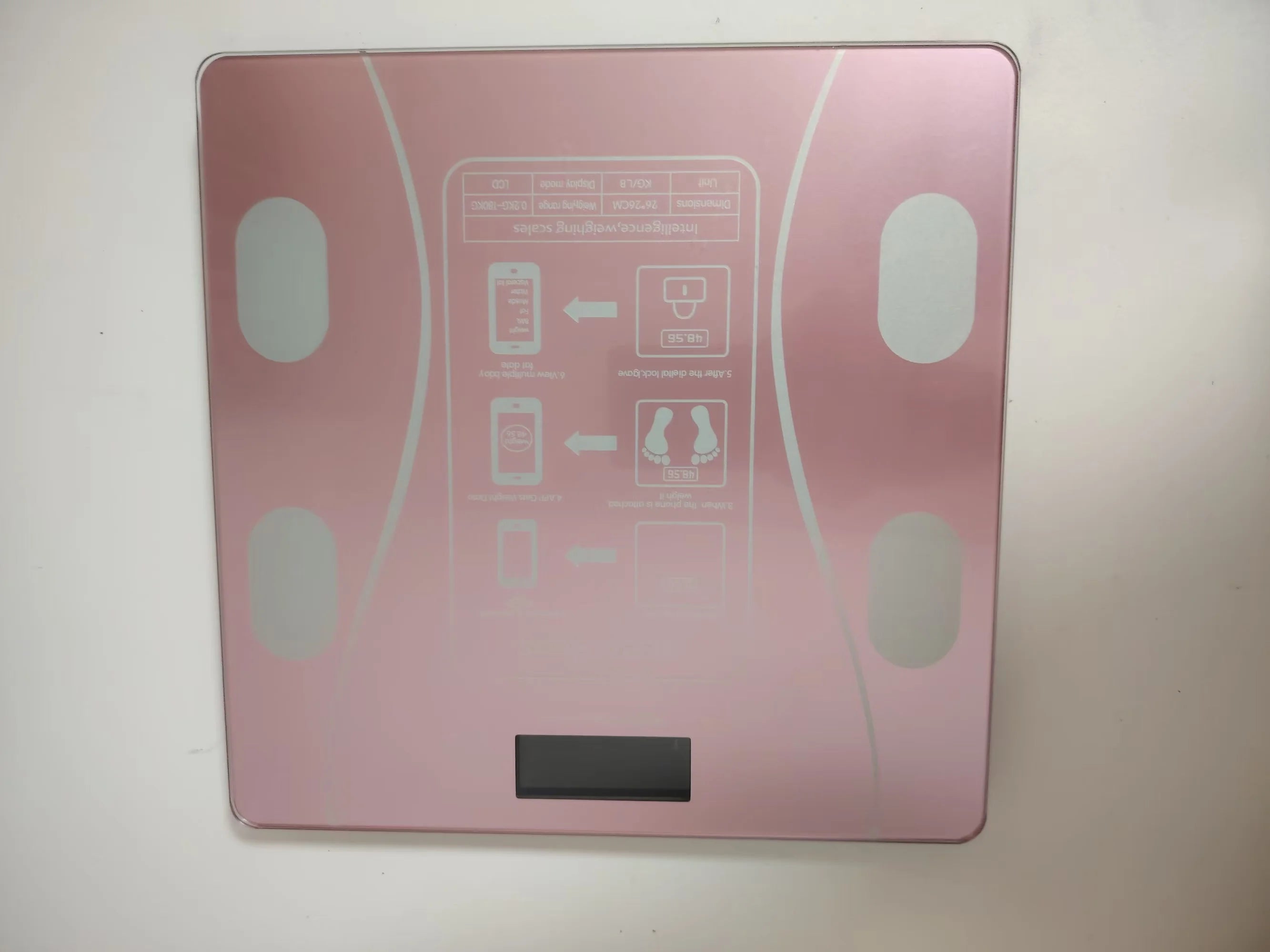 New Arrival 180kg Smart bluetooth BMI Function Digital Body Fat Electronic Bathroom Scale