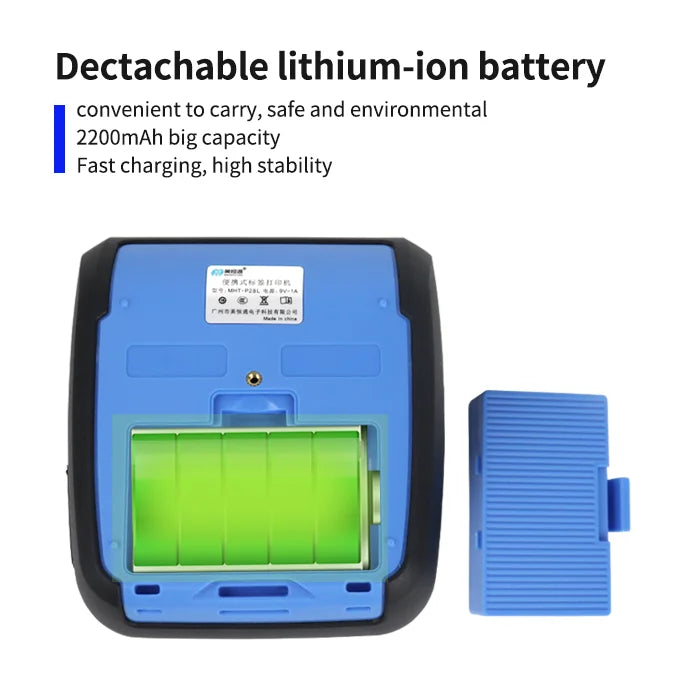 MHT-P80F Portable Portatif  Mini Imprimante Thermique De Ticket Imprimante Thermique Barcode Sticker