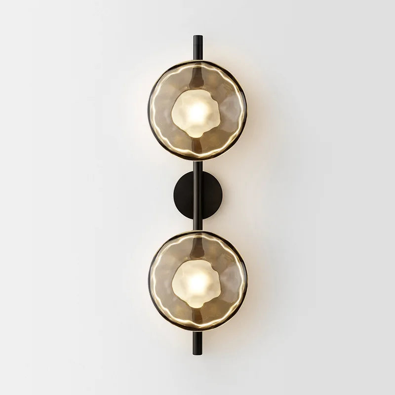 Nordic Modern Style Postmodern Background Wall Lamp LED Light Glass Hotel Art for Bedroom Bedside Staircase Corridor Bar