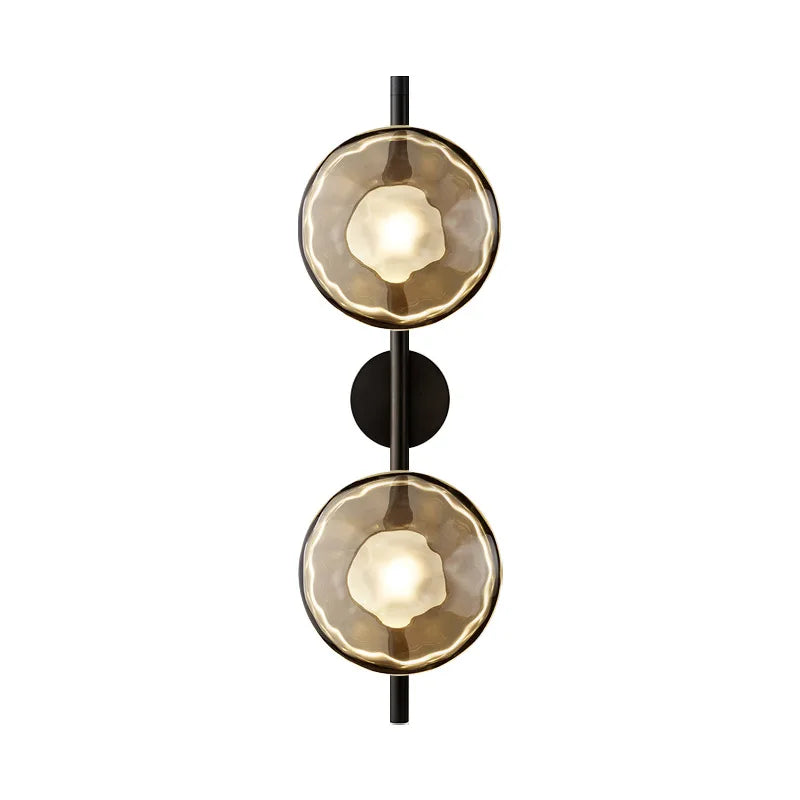 Nordic Modern Style Postmodern Background Wall Lamp LED Light Glass Hotel Art for Bedroom Bedside Staircase Corridor Bar