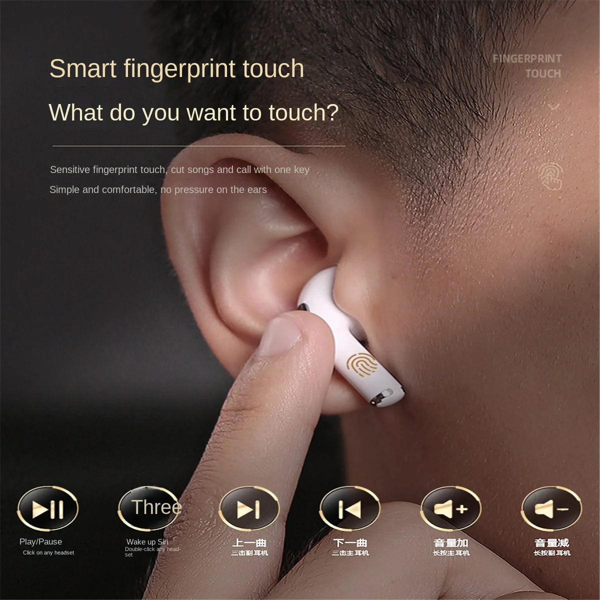 Cross-border Sports for Headset Factory Pro4 A5 Real Wireless Stereo 2345 6 Generation Big Power Active Noise Cancellation