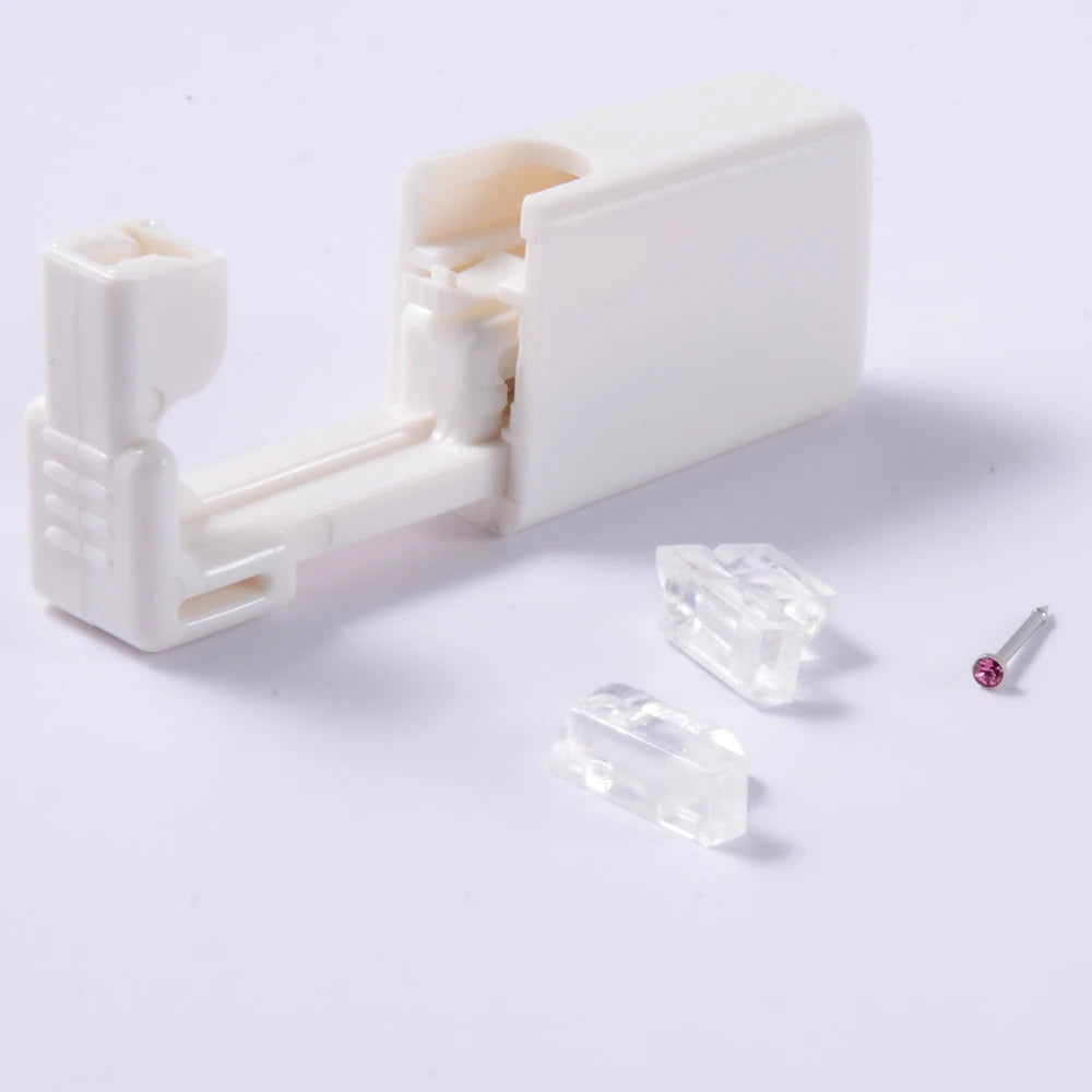 1PC Disposable Safe Sterile Piercing Unit For Nose Studs Flower Style Piercing Gun Piercer Tool Machine Body Piercing Jewelry
