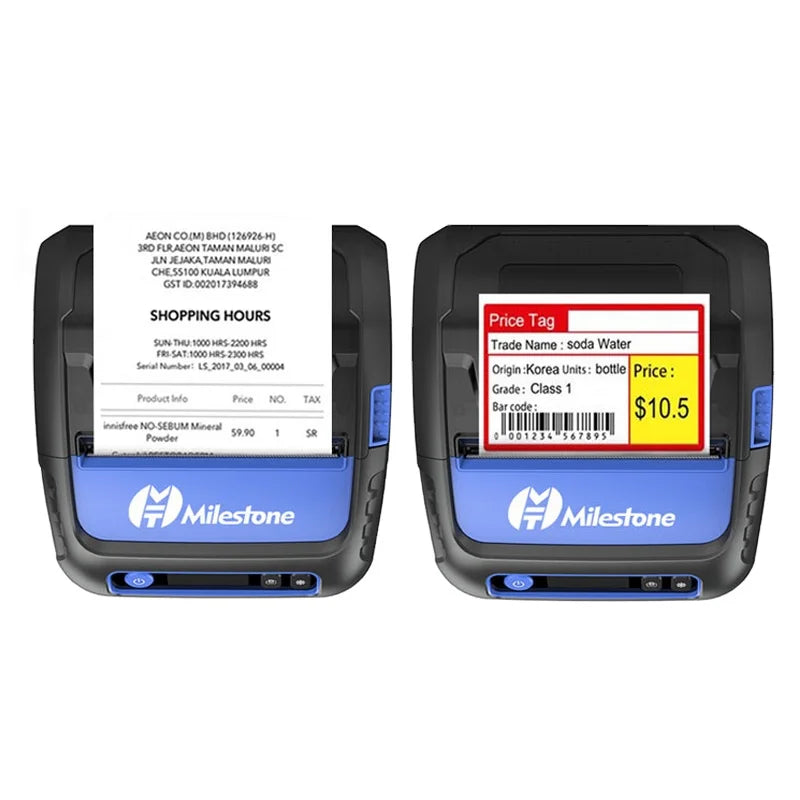 MHT-P80F Portable Portatif  Mini Imprimante Thermique De Ticket Imprimante Thermique Barcode Sticker