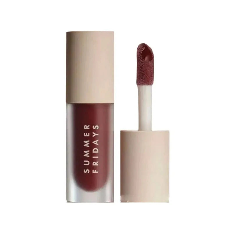 Summer Fridays Lip Balm Moisturizing Mirror Lip Gloss Lip Vanilla Pink Sugar Coffee Cake Smell Lipstick Transparent Makeup Oil