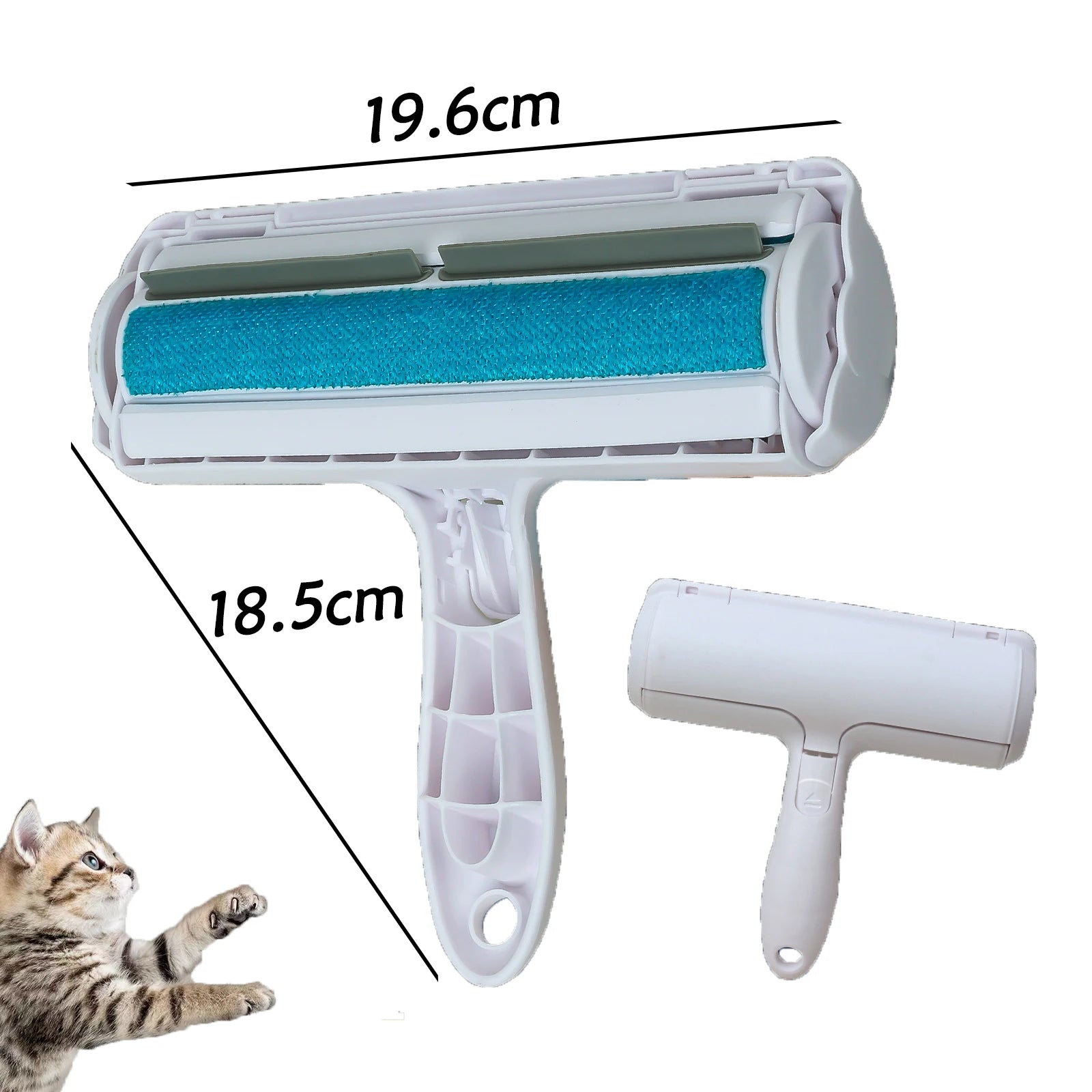Pet Hair Removal Brush & Roller – Reusable Self-Cleaning for Cats & Dogs