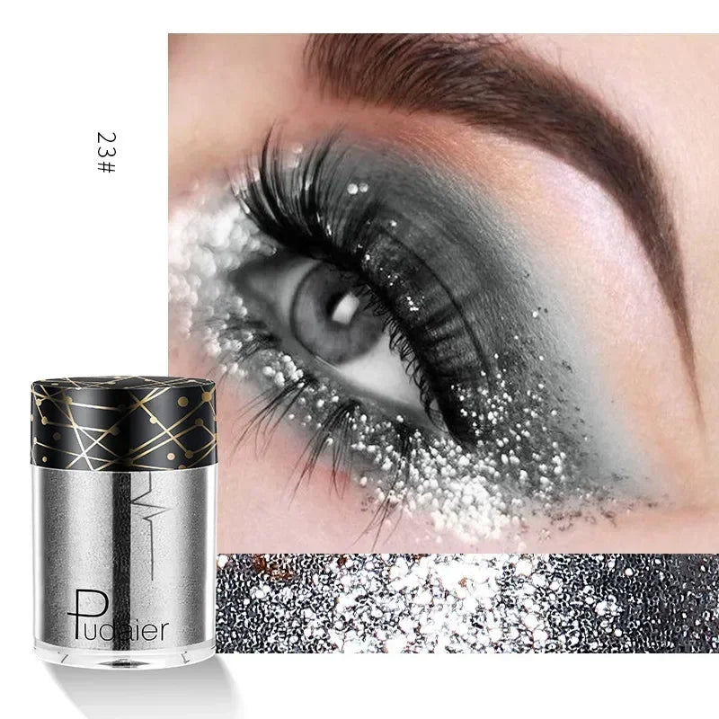 New Glitter Eye Shadow Professional Makeup Monochrome Shining Eyeshadow Sequins Universal Party Cosmetic