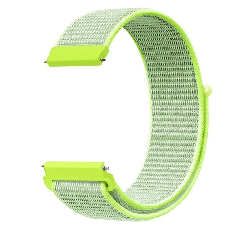 20mm 22mm Nylon Loop Strap For Garmin Forerunner 55 165 265 965 255 Active 5/Vivomove Trend/Vivoactive 5/Venu 3/2 Bracelet Belt