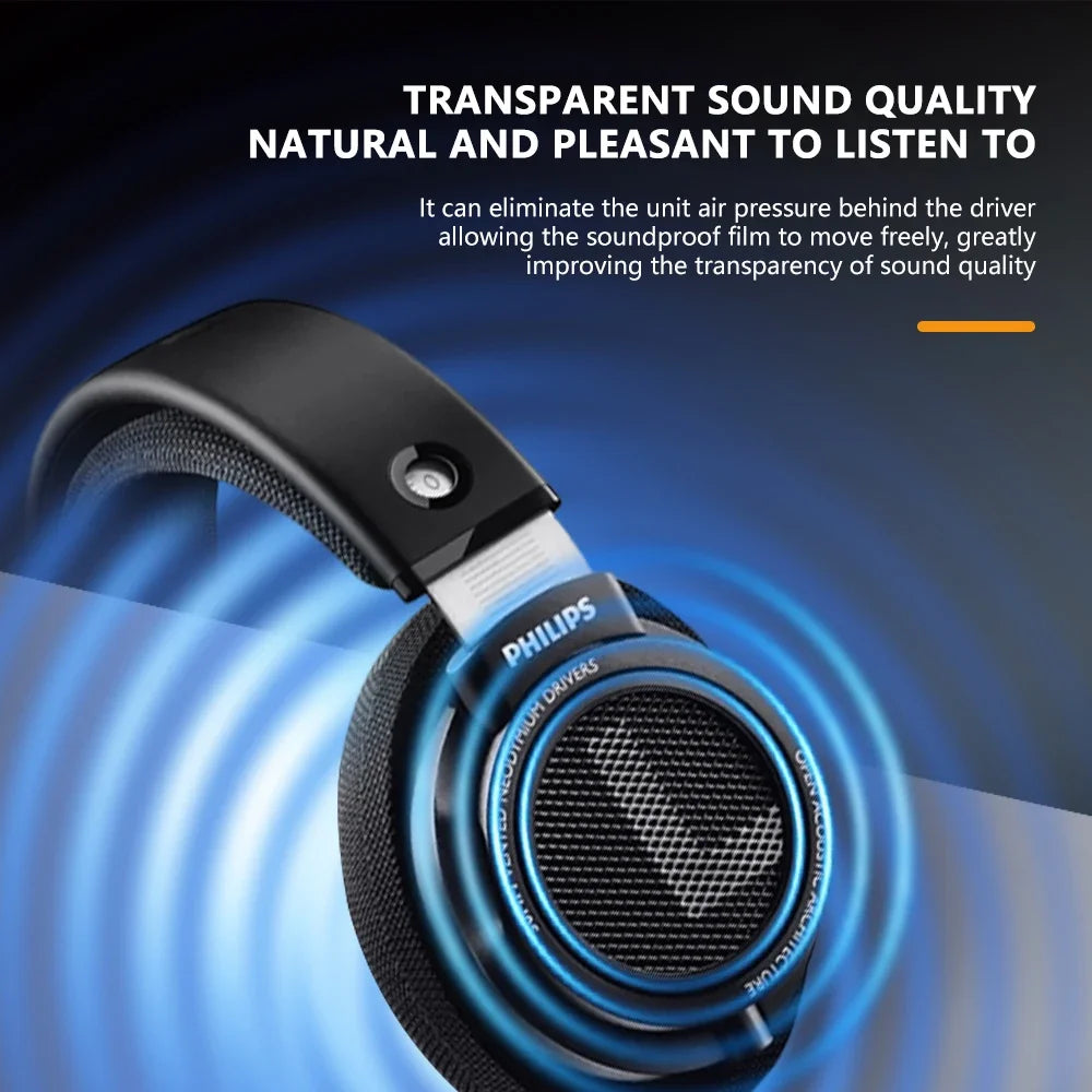 Philips SHP9500 Head-mounted Wired Headphones HiFi Stereo Earphone Monitor Class Music Earbuds E-sports Game Universal Headset