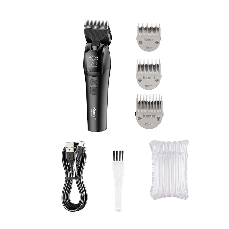 kemei 1857 professional pet dog grooming clipper electric rechargeable cat hair shaver dog hair trimmer 10W animal hair clipper