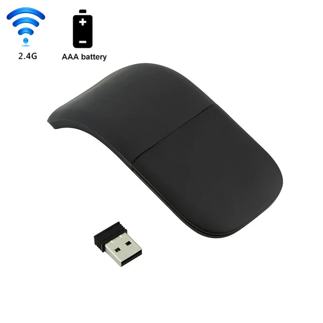 Bluetooth Folding Wireless Mouse Foldable Arc Touch Mini Mice Ergonomic Utra Thin Silent Gamer Mause For Microsoft Laptop PC Mac