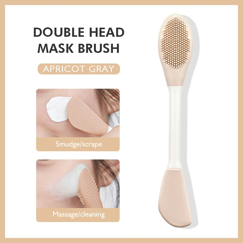 Silicone Facial Cleansing & Mask Brush 2 In1 Facial Skin Care Scrub Exfoliator Scrub Pore Blackhead Deep Cleaning Tools