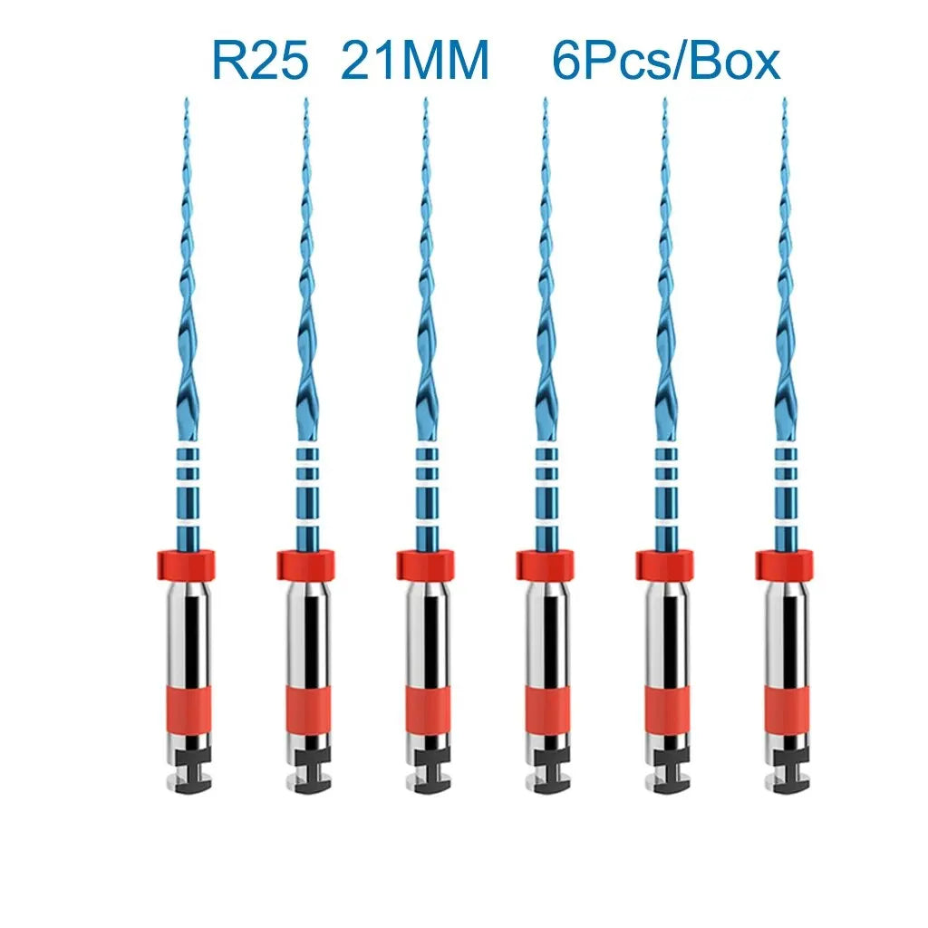 6Pcs/Box Orthdent Dental Reciprocating Blue Endodontic Files Only One Engine Use Heat Activated 21/25/31mm Dentistry Instrument