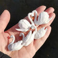 5 Pcs/goose swan/doll house/miniature/lovely/fairy garden gnome/moss terrarium decor/crafts/DIY supplies/figurine