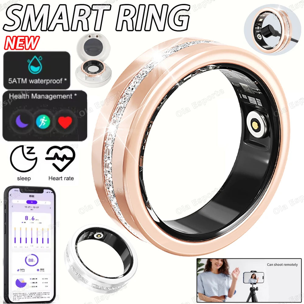 Smart Health Ring – Heart Rate, Sleep & Blood Oxygen Monitor