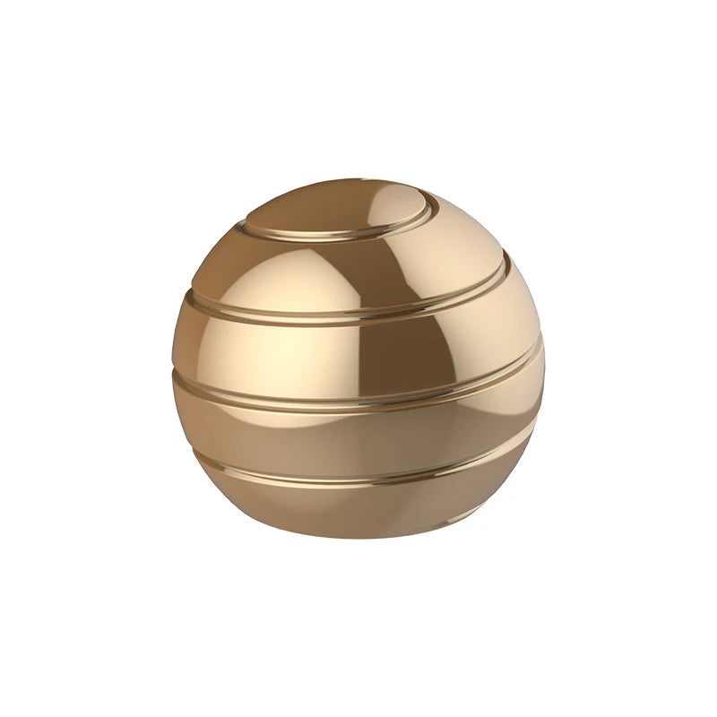 Kinetic Spinning Desk Toy Ball Optical Illusion Spinner Metal Gyro Anti Stress Fidget Toys Adults Anxiety ADHD Decompression