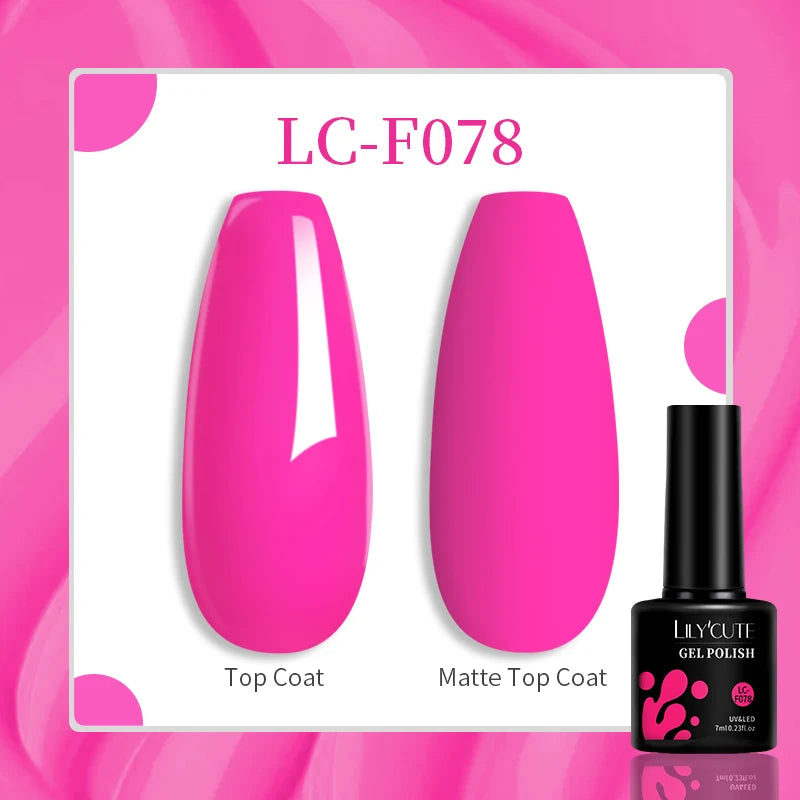 LILYCUTE 129-Color Gel Nail Polish 7ml