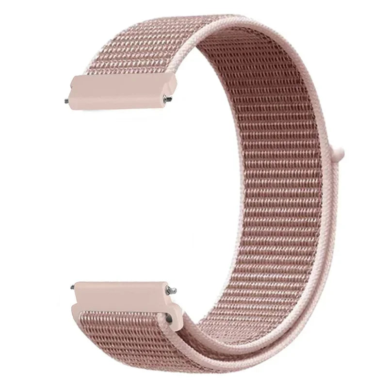 20mm 22mm Nylon Loop Strap For Garmin Forerunner 55 165 265 965 255 Active 5/Vivomove Trend/Vivoactive 5/Venu 3/2 Bracelet Belt