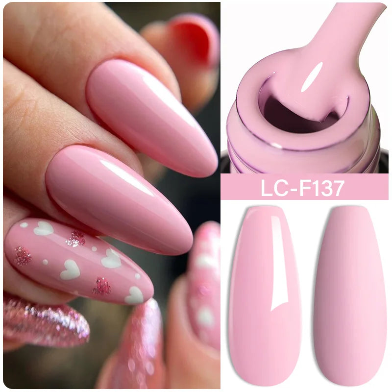 LILYCUTE 15ML Quick Extension Gel Nail Polish Milky White Clear Pink Color French Manicure Finger Prolong Nail Hard Gel Varnish