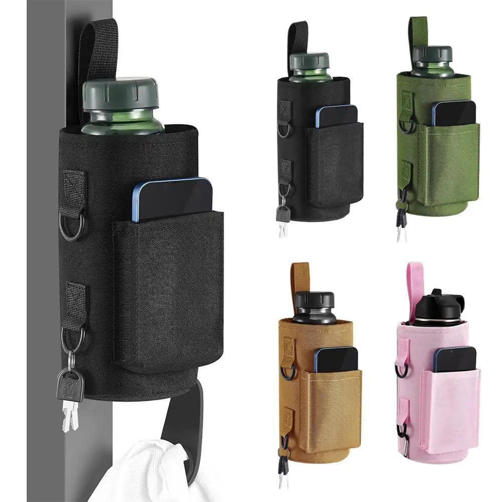 Magnetic Gym Water Bottle Bag – Hands-Free Sling Carrier for Workouts