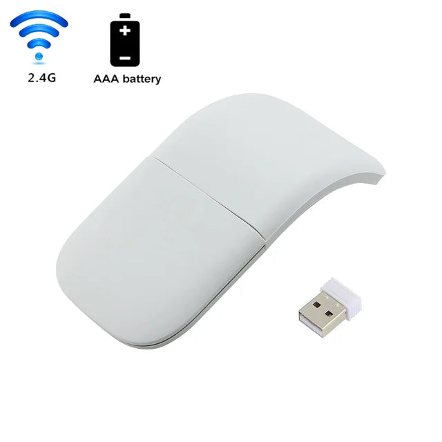 Bluetooth Folding Wireless Mouse Foldable Arc Touch Mini Mice Ergonomic Utra Thin Silent Gamer Mause For Microsoft Laptop PC Mac