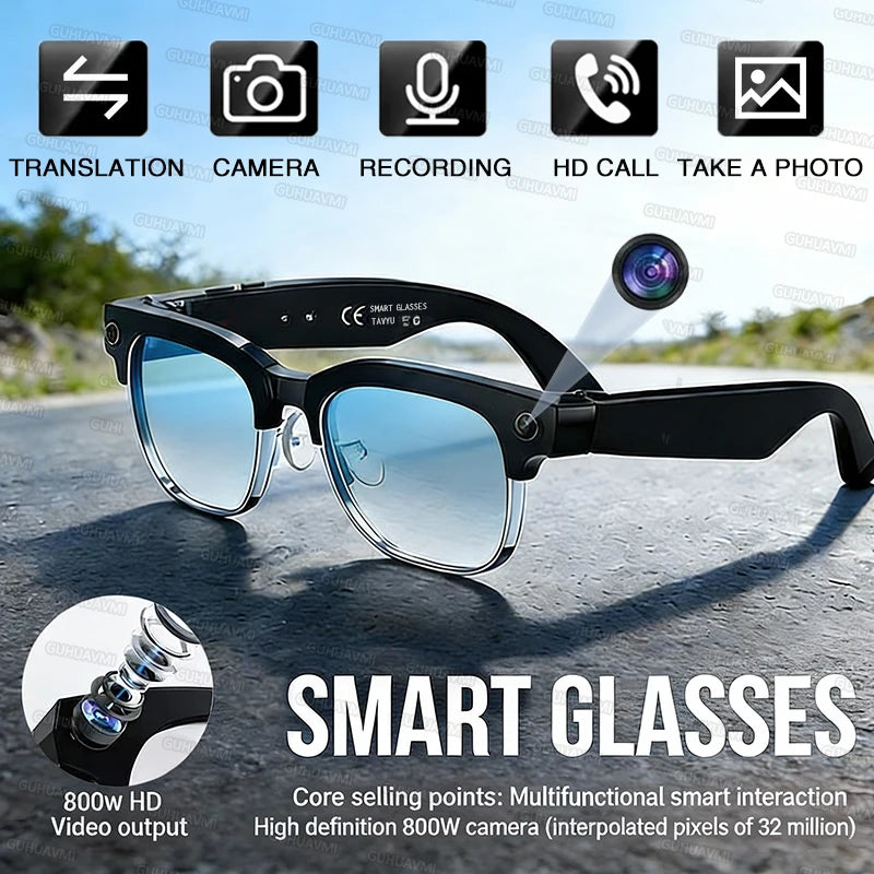 AI Smart Glasses – 4K Camera, Bluetooth & Real-Time Translation
