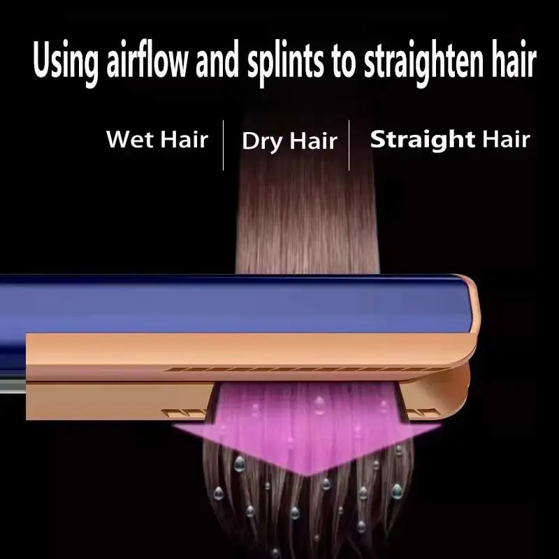 2-in-1 Hair Dryer & Straightener – Negative Ion Styling Tool