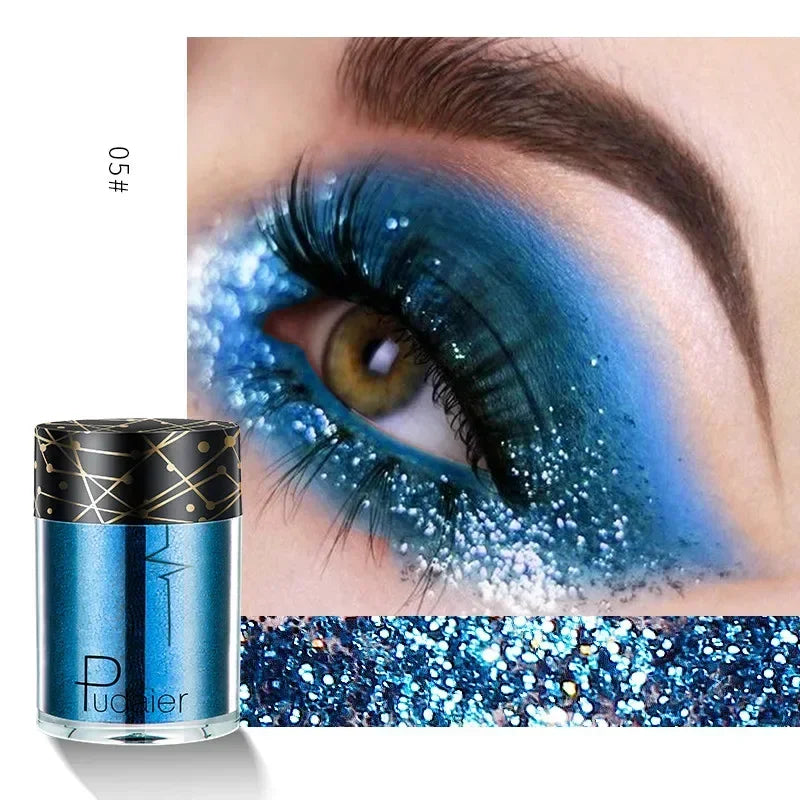 New Glitter Eye Shadow Professional Makeup Monochrome Shining Eyeshadow Sequins Universal Party Cosmetic