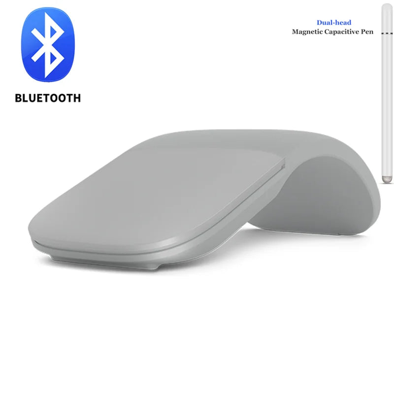 Bluetooth Folding Wireless Mouse Foldable Arc Touch Mini Mice Ergonomic Utra Thin Silent Gamer Mause For Microsoft Laptop PC Mac